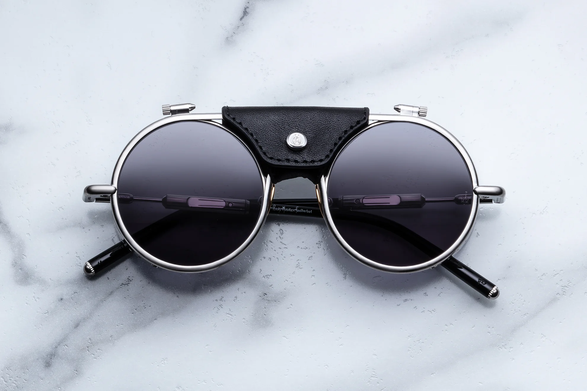 Sunglasses Model Glacier in color Silver with Grey lenses from Jacques Marie Mage's RMFC special collection