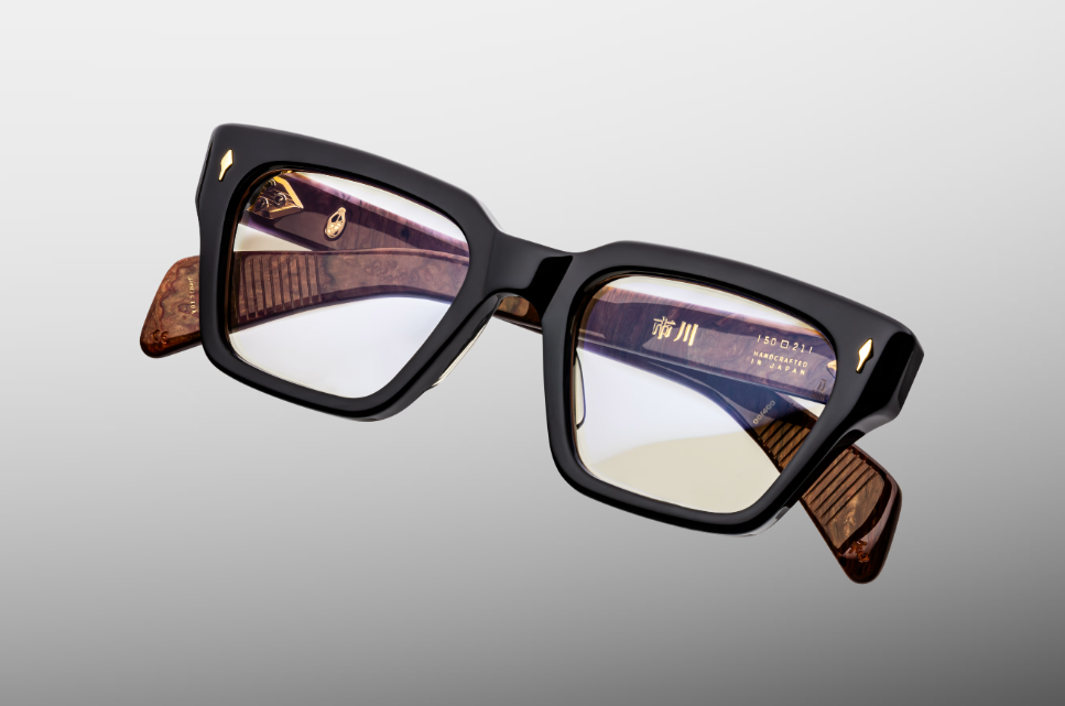 Optical Frame Model Ichikawa in color Noir X from Jacques Marie Mage