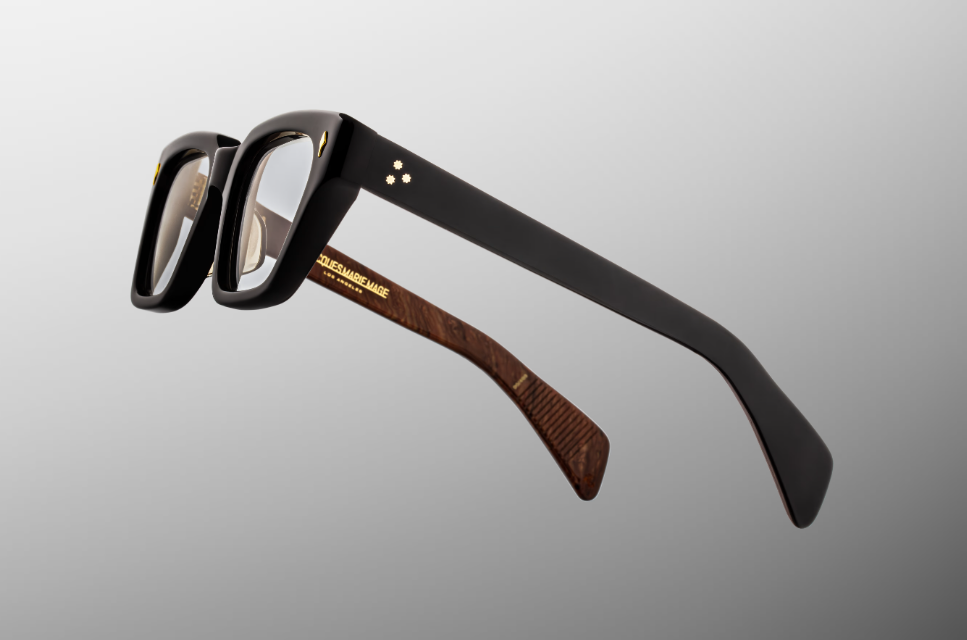 Optical Frame Model Ichikawa in color Noir X from Jacques Marie Mage