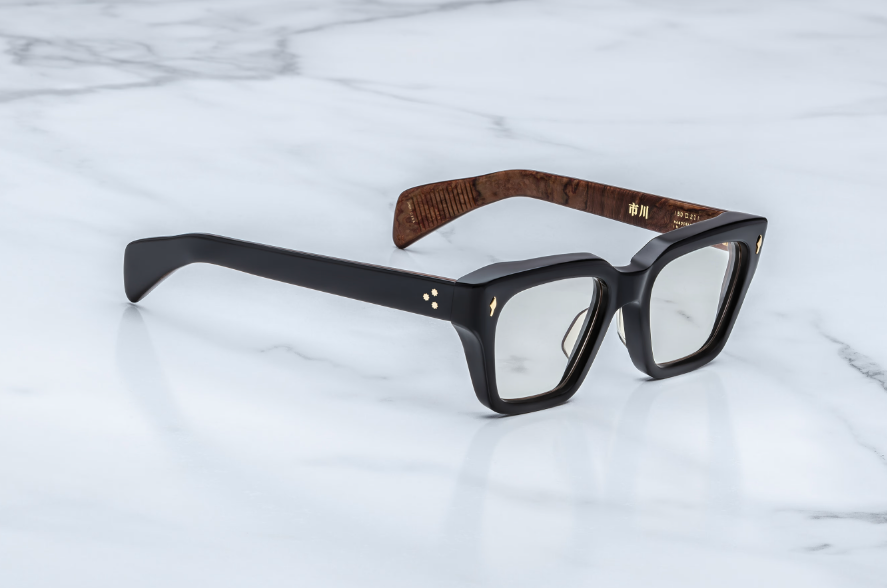 Optical Frame Model Ichikawa in color Noir X from Jacques Marie Mage