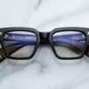 Optical Frame Model Ichikawa in color Noir X from Jacques Marie Mage