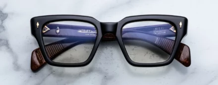 Optical Frame Model Ichikawa in color Noir X from Jacques Marie Mage