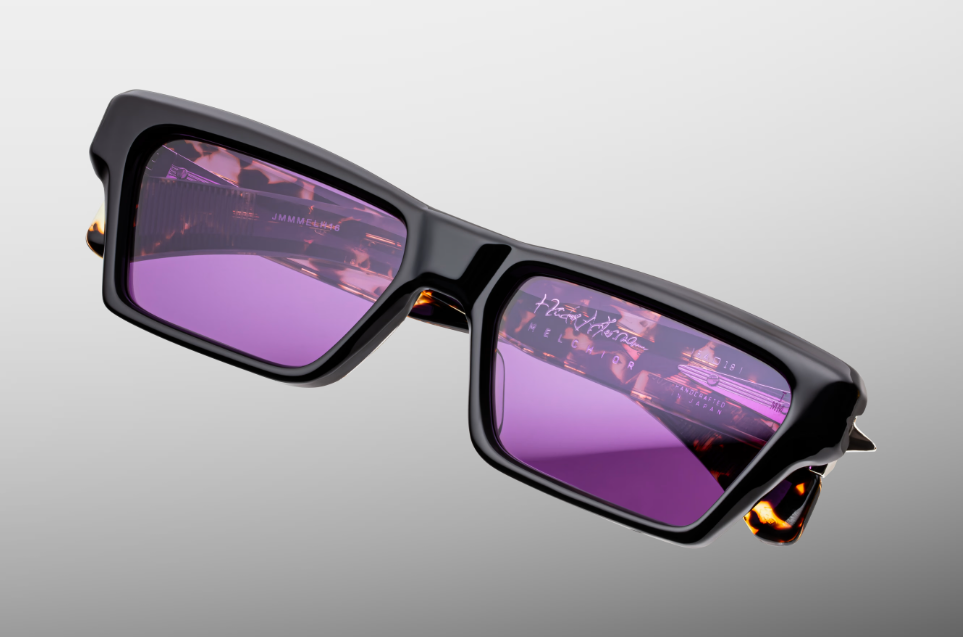 Sunglasses Model Melchior in Color Amethyst with orchyd lenses from Jacques Marie Mage