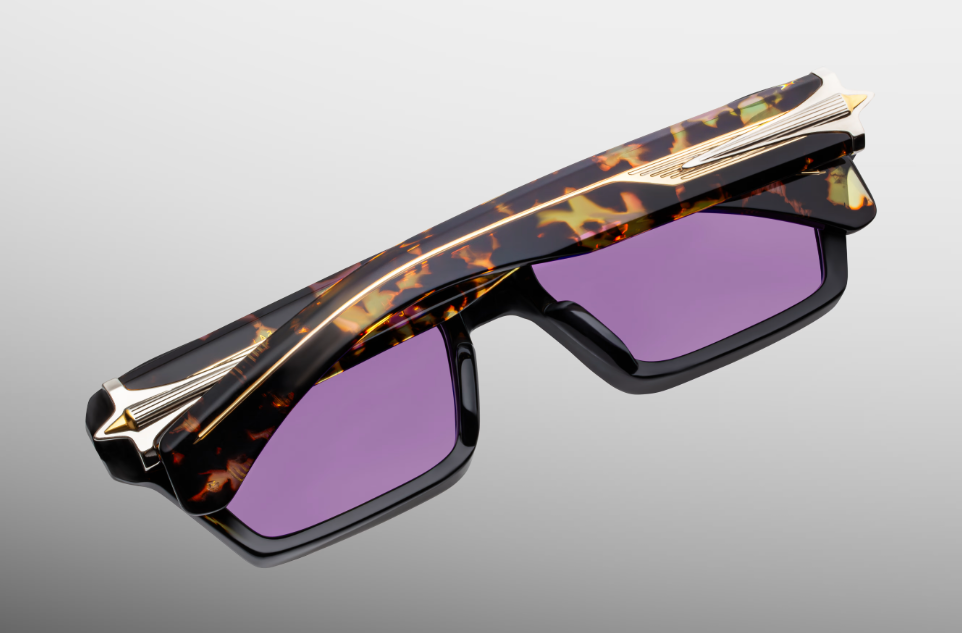 Sunglasses Model Melchior in Color Amethyst with orchyd lenses from Jacques Marie Mage