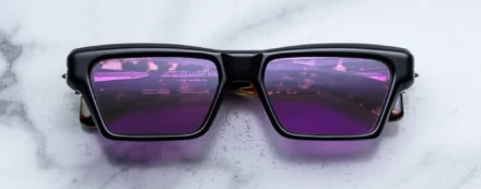 Sunglasses Model Melchior in Color Amethyst with orchyd lenses from Jacques Marie Mage