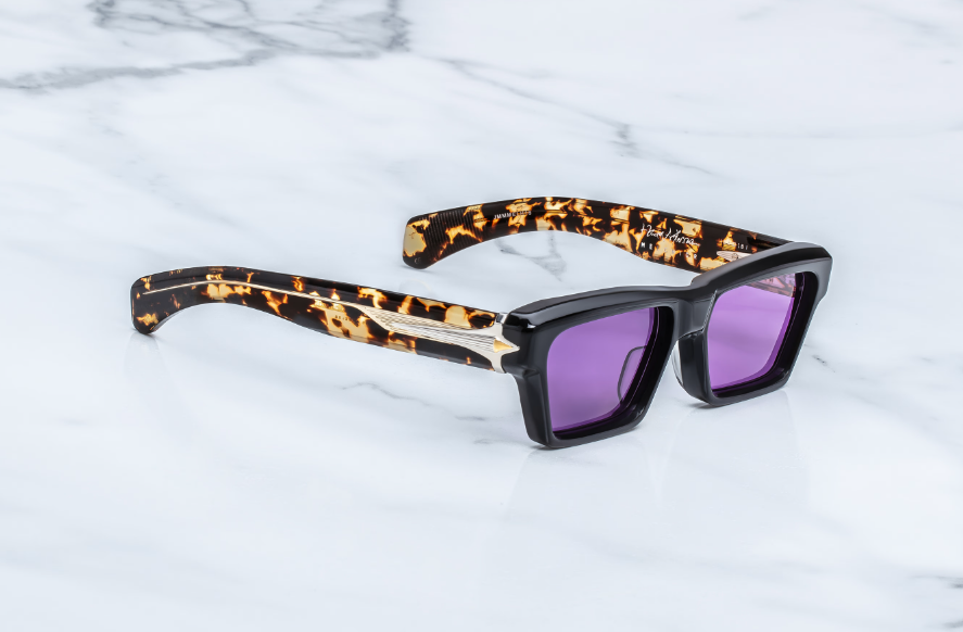 Sunglasses Model Melchior in Color Amethyst with orchyd lenses from Jacques Marie Mage