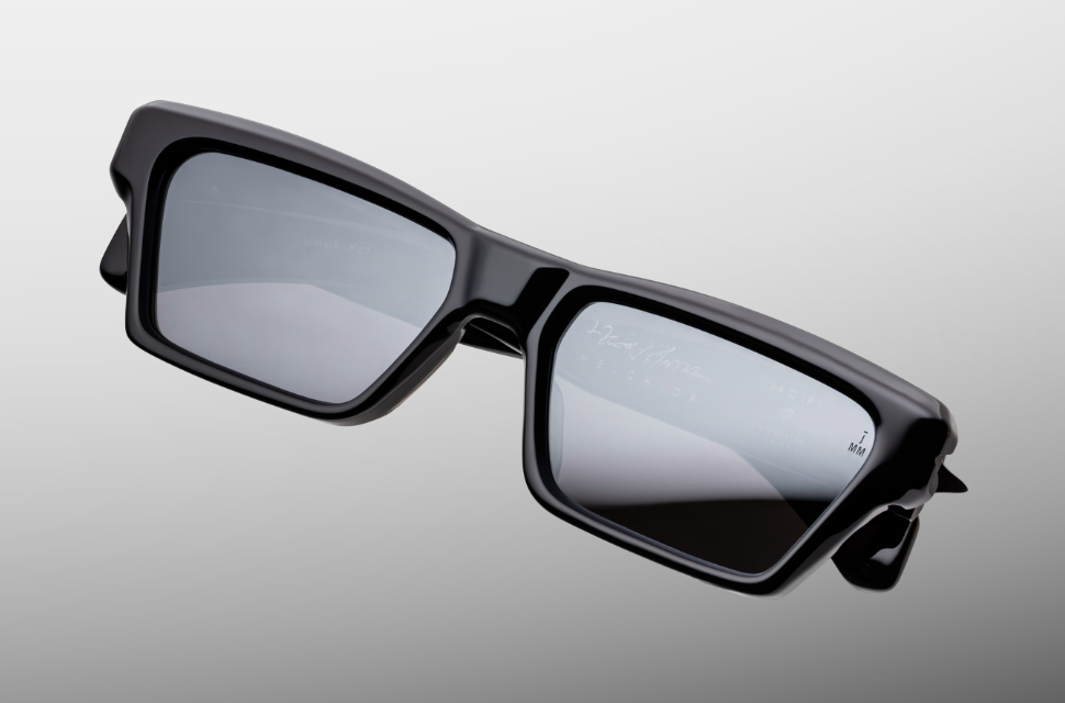 Sunglasses Model Melchior in Color Vanta with Ultra Black Mirror lenses from Jacques Marie Mage