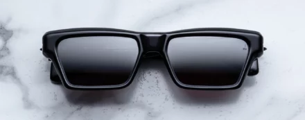 Sunglasses Model Melchior in Color Vanta with Ultra Black Mirror lenses from Jacques Marie Mage