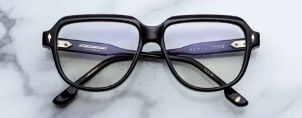 Optical Frame Model Perle in Color Agar with Superlight Brown lenses from Jacques Marie Mage