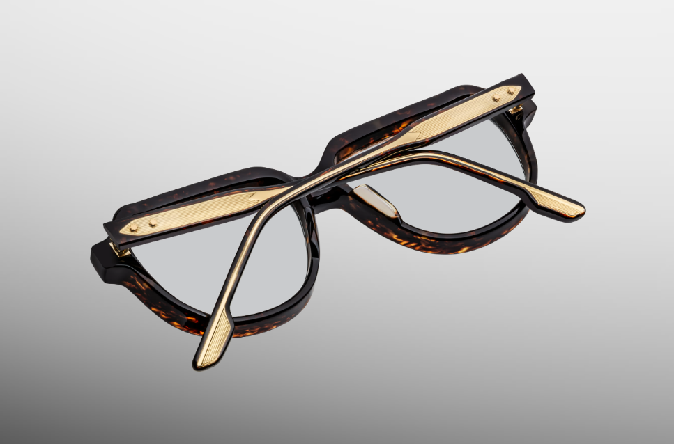 Optical Frame Model Perle in Color Agar with Superlight Brown lenses from Jacques Marie Mage
