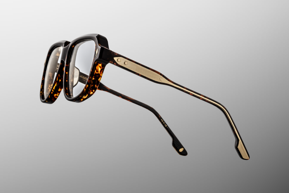 Optical Frame Model Perle in Color Agar with Superlight Brown lenses from Jacques Marie Mage