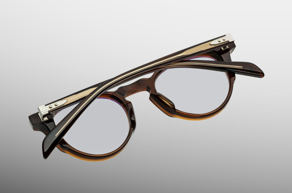 Optical Frame Model Sheridan in Color Zoltar with Superlight bronze lenses from Jacques Marie Mage