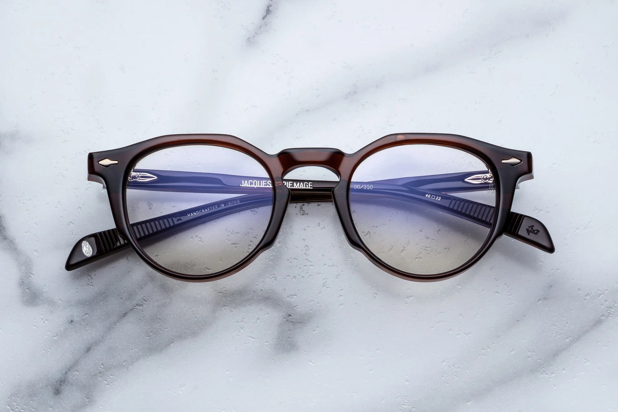 Optical Frame Model Sheridan in Color Zoltar with Superlight bronze lenses from Jacques Marie Mage