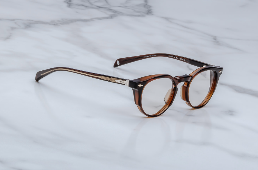Optical Frame Model Sheridan in Color Zoltar with Superlight bronze lenses from Jacques Marie Mage