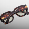 Sunglasses Model Lacy in Tenace with Clear Green lenses from Jacques Marie Mage