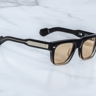 Sunglasses Model Mishima in Color Black Fade with Light Orange lenses from Jacques Marie Mage
