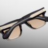 Sunglasses Model Mishima in Color Black Fade with Light Orange lenses from Jacques Marie Mage
