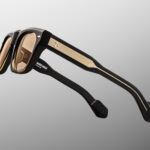 Sunglasses Model Mishima in Color Black Fade with Light Orange lenses from Jacques Marie Mage