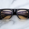 Sunglasses Model Mishima in Color Black Fade with Light Orange lenses from Jacques Marie Mage