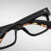 Optical Frame Model Molino in Color Noir 11 with Superlight Grey lenses from Jacques Marie Mage