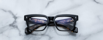 Optical Frame Model Molino in Color Noir 11 with Superlight Grey lenses from Jacques Marie Mage