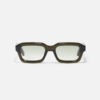 Sunglasses Model P15 in Color C163 with Clear Green gradient lenses from John Dalia