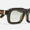Sunglasses Model P15 in Color C163 with Clear Green gradient lenses from John Dalia