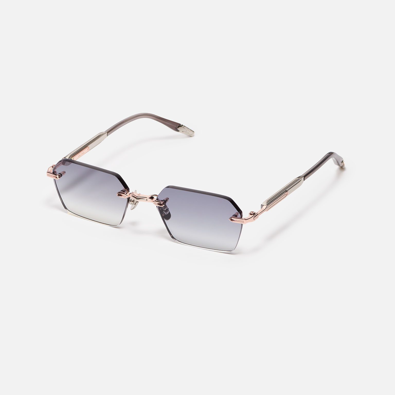 Sunglasses Model R03 in Color C440 with Grey Gradient lenses from John dalia