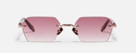 Sunglasses Model R03 in C460 with Burgundy gradient lenses from John Dalia