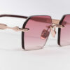 Sunglasses Model R03 in C460 with Burgundy gradient lenses from John Dalia