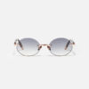 Sunglasses Model R05 in Color C512 with Grey Gradient lenses from John Dalia