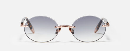 Sunglasses Model R05 in Color C512 with Grey Gradient lenses from John Dalia