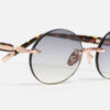 Sunglasses Model R05 in Color C512 with Grey Gradient lenses from John Dalia