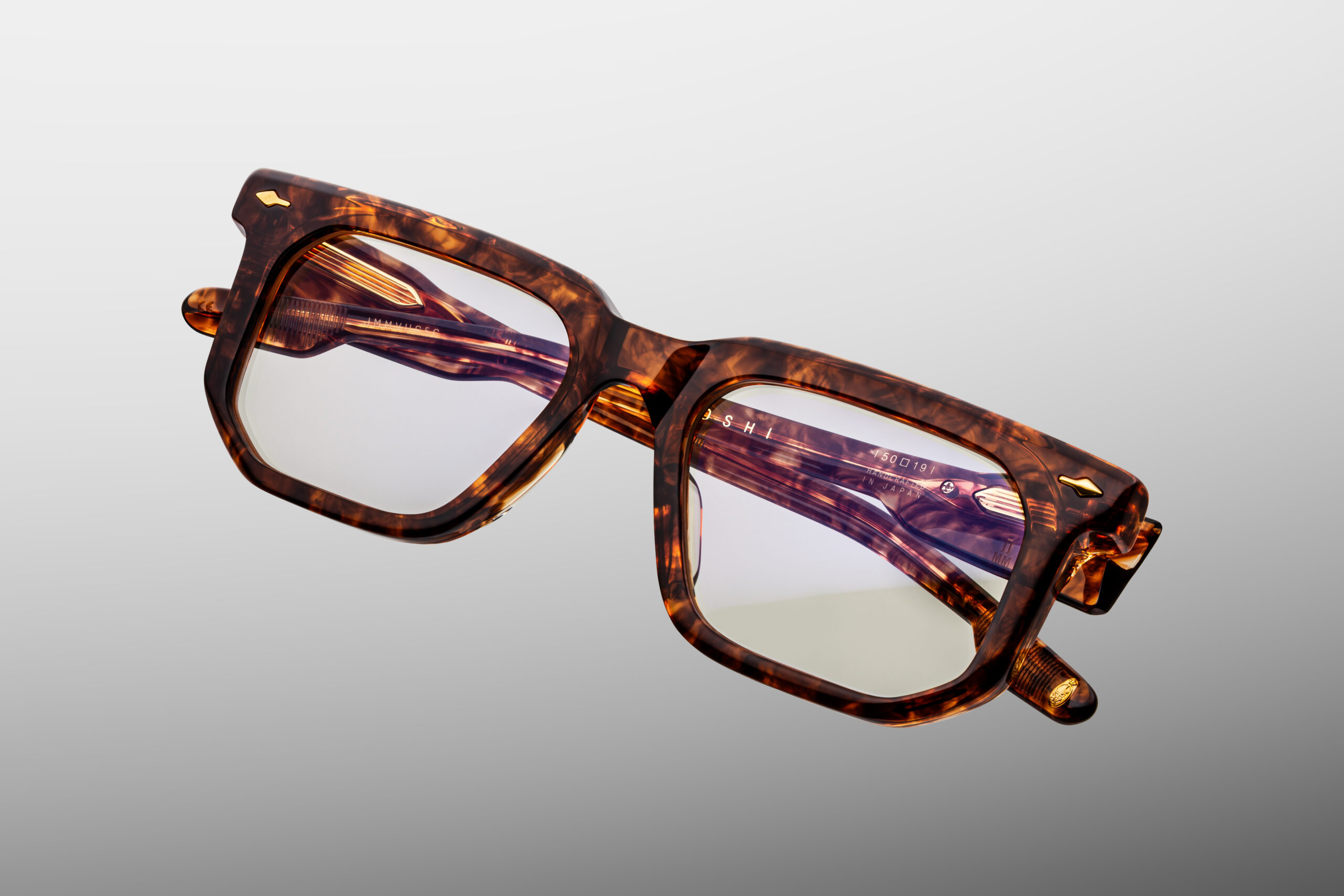 Optical Frame Model Yoshi in Color Argyle with Superlight Brown lenses