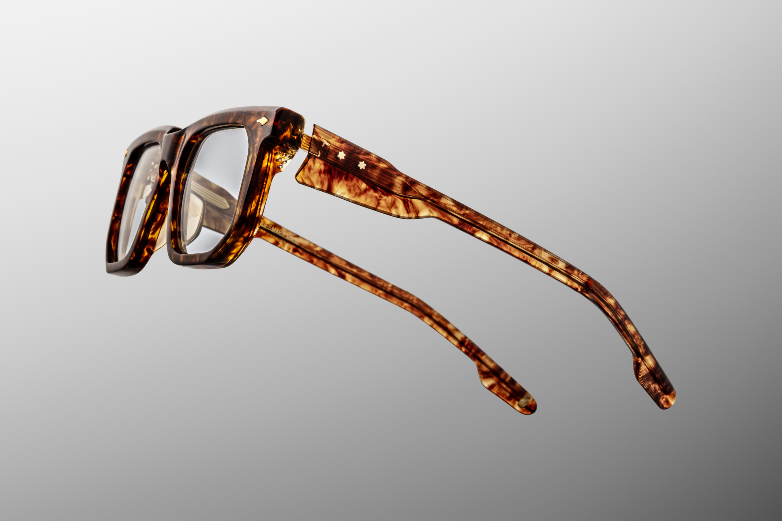 Optical Frame Model Yoshi in Color Argyle with Superlight Brown lenses