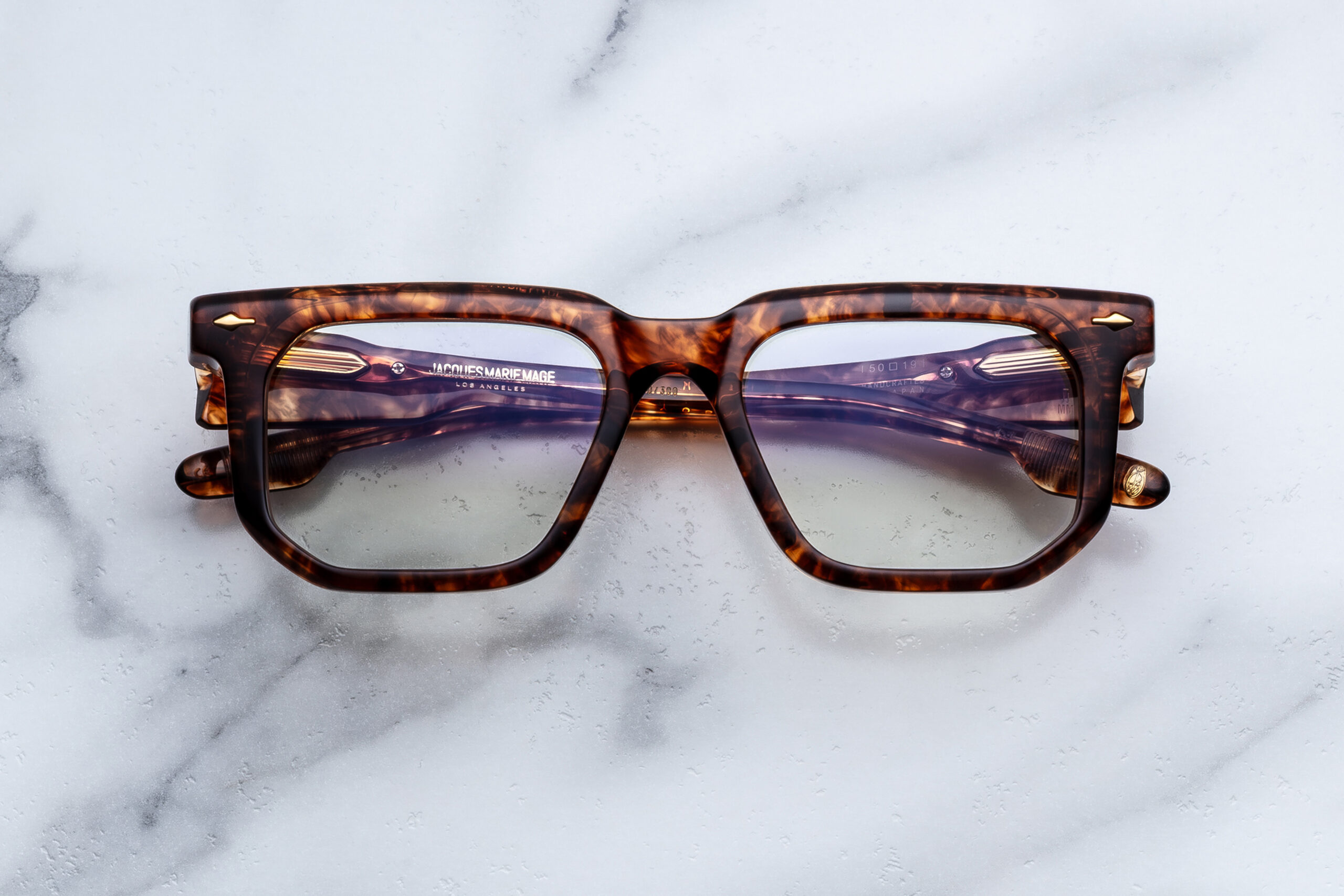 Optical Frame Model Yoshi in Color Argyle with Superlight Brown lenses