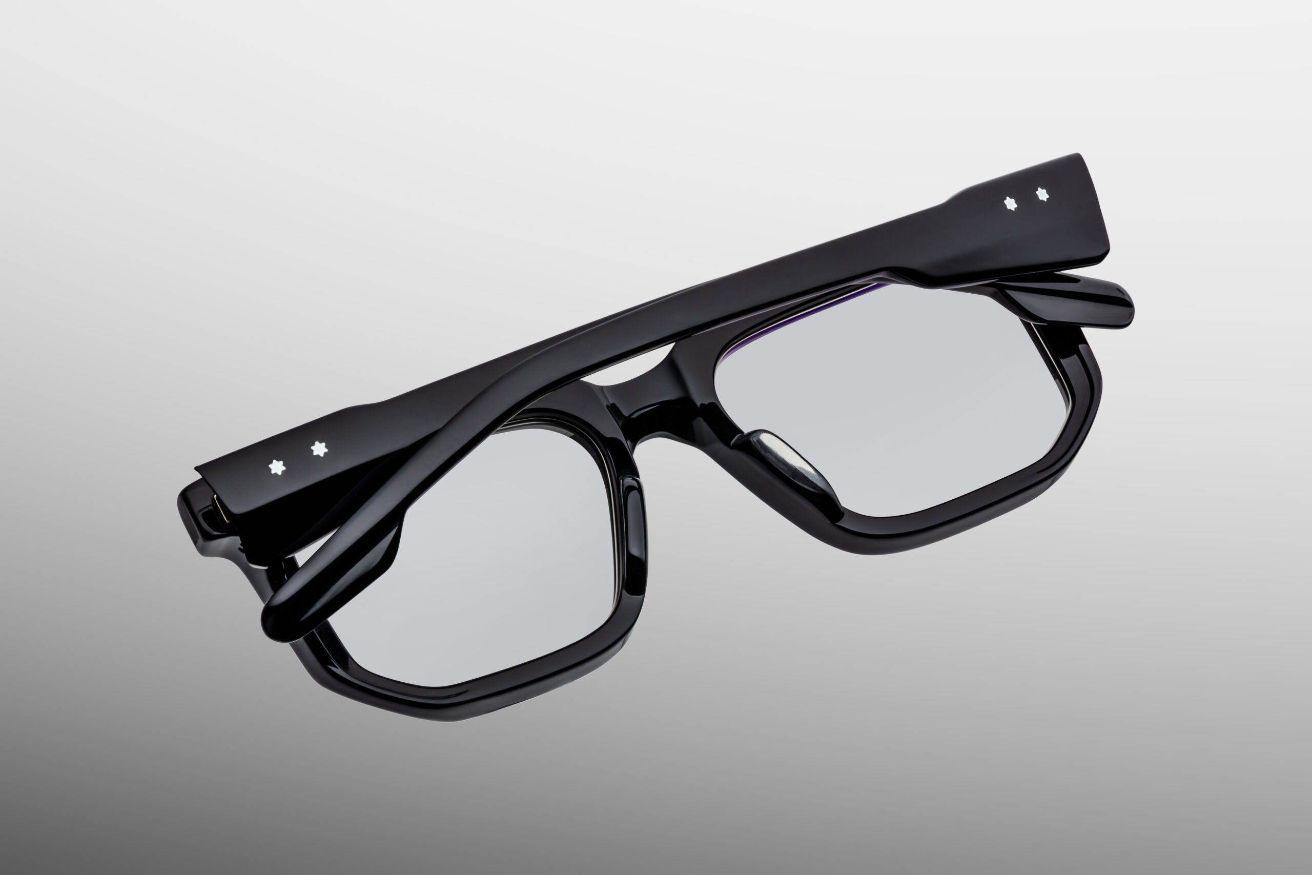 Optical Frame Model Yoshi in Color Black with Superlight Grey lenses