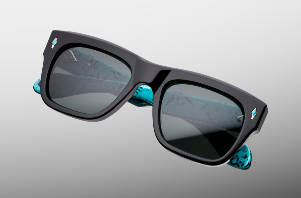 Sunglasses Model Cash in Lone Turquoise with Berumda lenses from Jacques Marie Mage