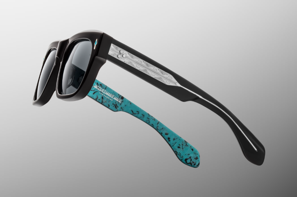 Sunglasses Model Cash in Lone Turquoise with Berumda lenses from Jacques Marie Mage