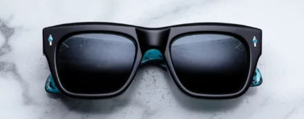 Sunglasses Model Cash in Lone Turquoise with Berumda lenses from Jacques Marie Mage