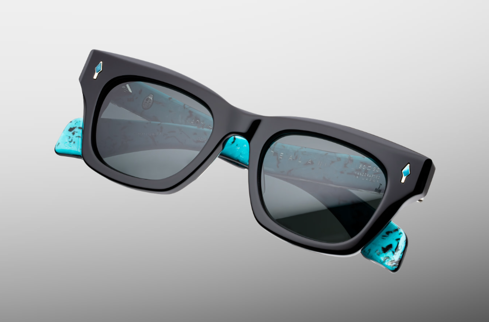 Sunglasses Model Dealan in Lone Turquoise with Berumda lenses from Jacques Marie Mage