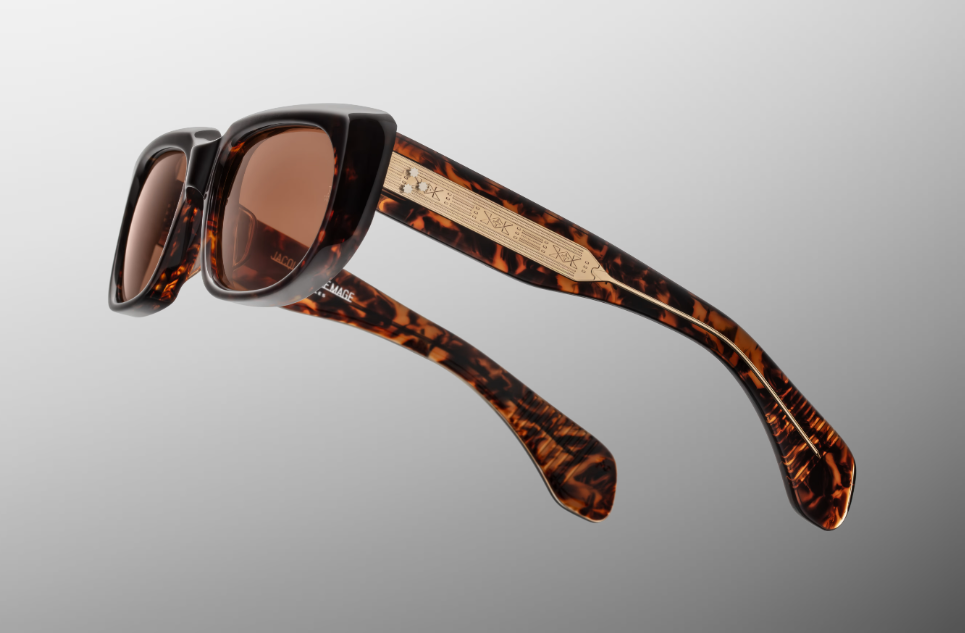 Sunglasses Model Deauville in Color Cielle with Dark Orange lenses