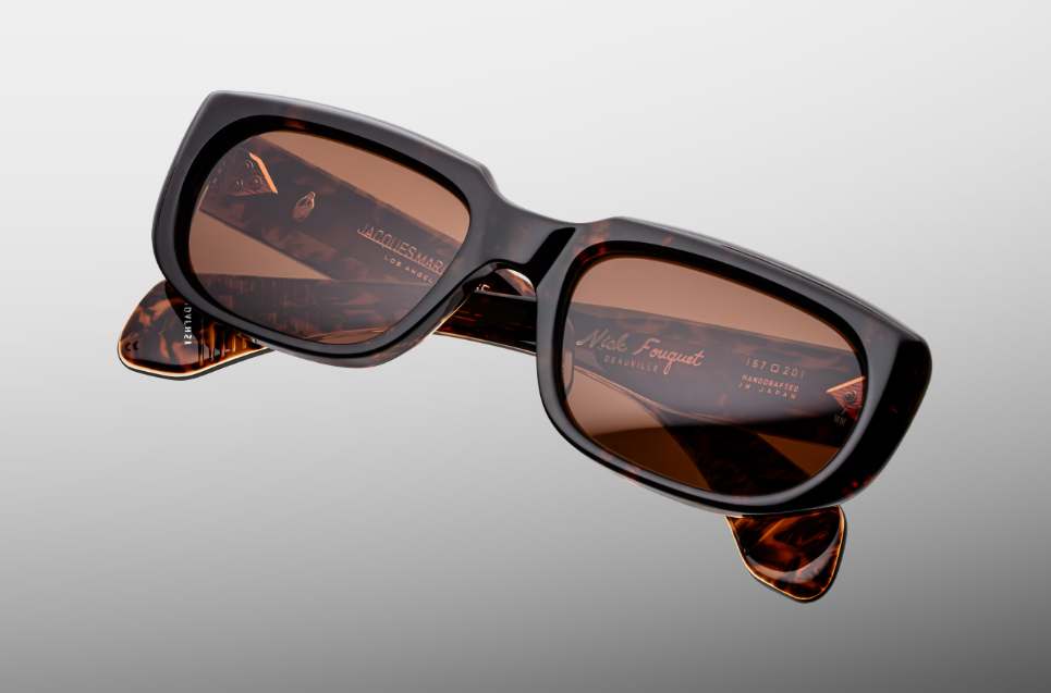 Sunglasses Model Deauville in Color Cielle with Dark Orange lenses