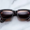 Sunglasses Model Deauville in Color Cielle with Dark Orange lenses