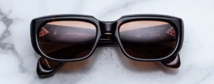 Sunglasses Model Deauville in Color Cielle with Dark Orange lenses