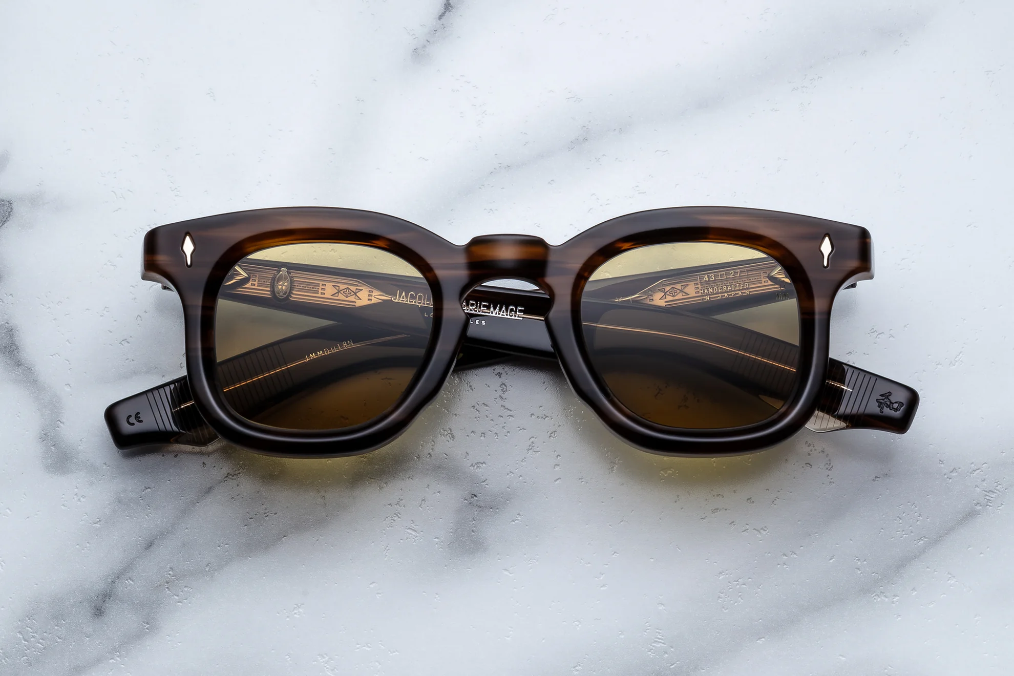 Sunglasses Model Devaux in Color Hazel with Sepia lenses from Jacques Marie Mage