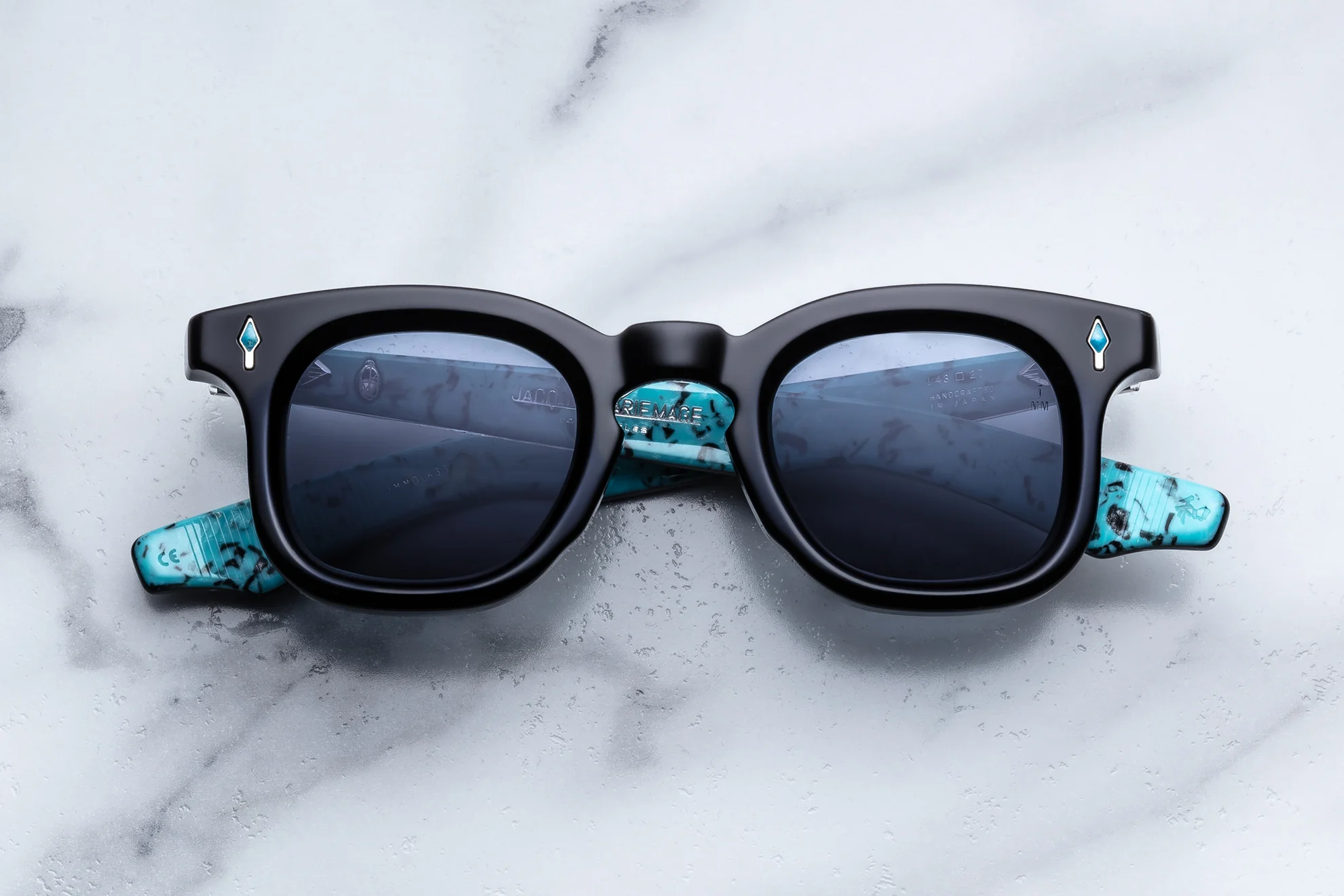Sunglasses Model Devauxin Lone Turquoise with Berumda lenses from Jacques Marie Mage