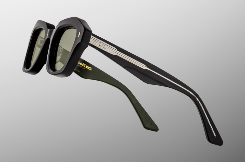 Sunglasses Model Eichler in Color Cobra with Light Bottle Green lenses by Jacques Marie Mage