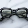 Sunglasses Model Eichler in Color Cobra with Light Bottle Green lenses by Jacques Marie Mage