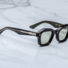 Sunglasses Model Eichler in Color Cobra with Light Bottle Green lenses by Jacques Marie Mage